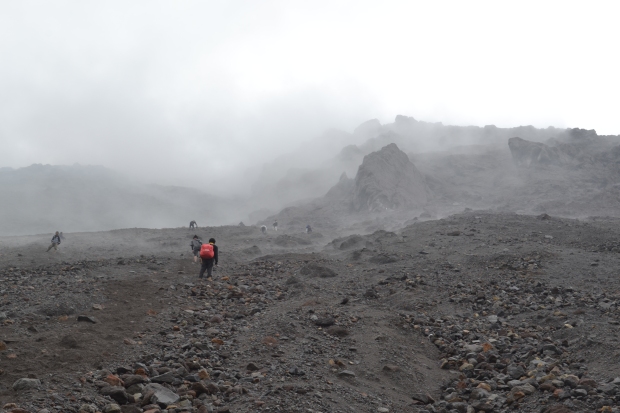 Summit to the Mt. Merapi Peak on 2913 Meter Above Sea Level